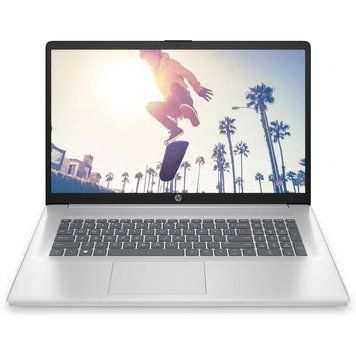Ноутбук HP 17-cp3014ua 17.3" FHD IPS, 300n/Ryzen 7-7730U (4.5)/16Gb/SSD512Gb/Radeon/DOS/Сріблястий (C9RL7EA) [404089]