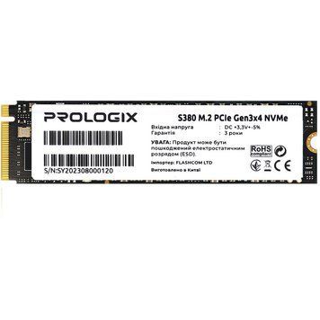 Накопичувач SSD 256GB Prologix S380 M.2 2280 PCIe 3.0 x4 NVMe 3D TLC (PRO256GS380) [607930]