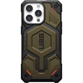 Чохол-накладка Urban Armor Gear Monarch Pro Magsafe для Apple iPhone 15 Pro Max Carbon Elemental Green (11422211427B) [614859]