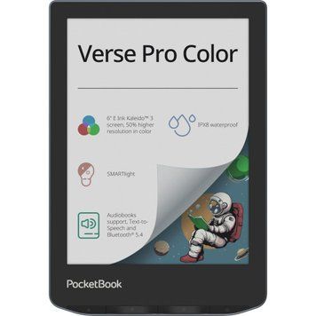 Електронна книга PocketBook 634K3 Verse Pro Color Stormy Sea (PB634K3-1-CIS) [610032]