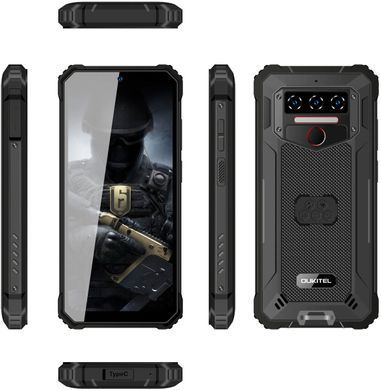 Смартфон Oukitel WP23 6.5&ldquo; HD+ /4GB/64GB / MTK 6765 / 10600mAh / 13+5Мп / IP69K/ NFC / Black (6931940722025) [400676]