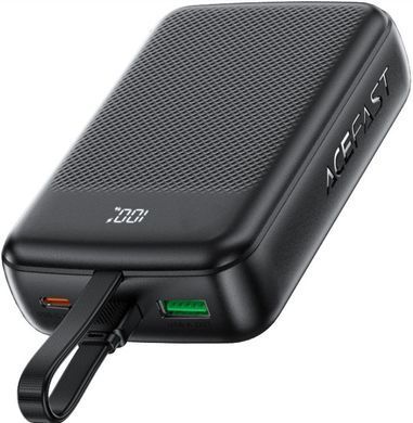 Зовнішній акумулятор ACEFAST M14 PD20W power bank with cable 20000mAh Black (6974316283966) [806357]