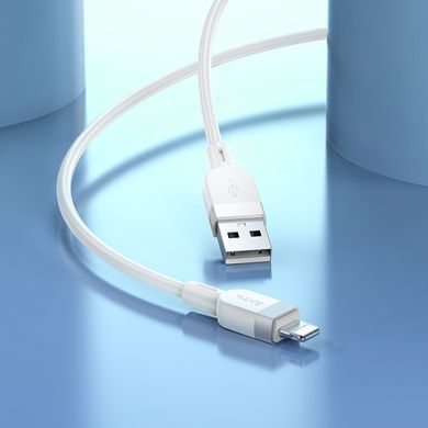 Кабель HOCO X109 Energy silicone charging data cable iP (L=1M) White (6942007636216) [803649]