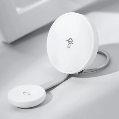 Бездротовий зарядний пристрій Proove Knocker 2 in 1 Qi2 15W White (WSPK15012002) [618162]