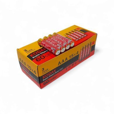 Батарейка Kodak Super Heavy Duty AAA/R3 60шт/уп (KDK-R03) [619639]