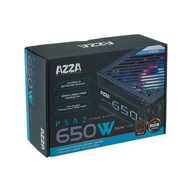 Блок живлення ATX 650W PSAZ-650B AZZA (PSAZ-650W) [501593]