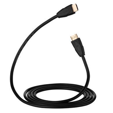 Кабель HDMI (M/M) 2Е 2м, 2.0, Slim High Speed Aluminum, чорний (2EW-1082-2M) [108580]