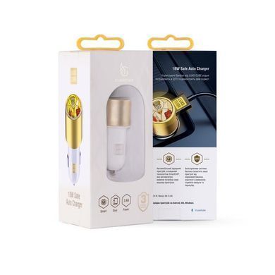Автомобільний зарядний пристрій Luxe Cube Guardian N 2USB 3.4А, білий (8889998898484) [603081]
