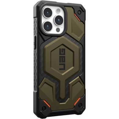 Чохол-накладка Urban Armor Gear Monarch Pro Magsafe для Apple iPhone 15 Pro Max Carbon Elemental Green (11422211427B) [614859]