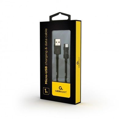 Кабель Cablexpert USB - micro USB V 2.0 (M/M), преміум, 1 м, чорний (CC-USB2P-AMmBM-1M) [611354]