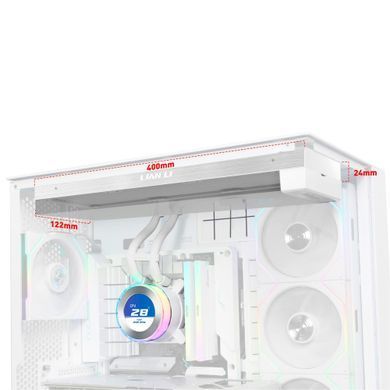 Система водяного охолодження Lian Li HydroShift II LCD-C 360 Fanless White (G89.GHS2LCD36W.00) [613551]