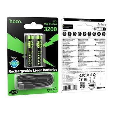 Акумулятор HOCO JA3 AA rechargeable lithium battery(2PCS) (6942007667449) [806638]