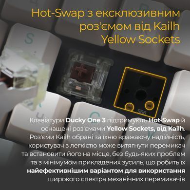 Клавіатура Ducky One 3 Cherry MX Brown UA USB Matcha Cream (DKON2108-BUAPXМAEGGC1) [614125]