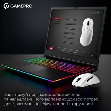 Миша бездротова GamePro Asgard Surt White (GM017W) [612278]
