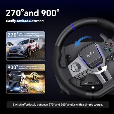 Кермо і педалі, коробка передач PXN V9 GEN2 Bundle for PS4/XBOX/Xbox Series X|S/PC (PXN-V9GEN2) [405569]