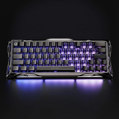 Клавіатура магнітна GravaStar Mercury V60 Pro 60keys, GravaStar Blackcore, USB-A, 8k,RGB, GunMetal (GSV60PRO_XTAL_BLK) [114352]
