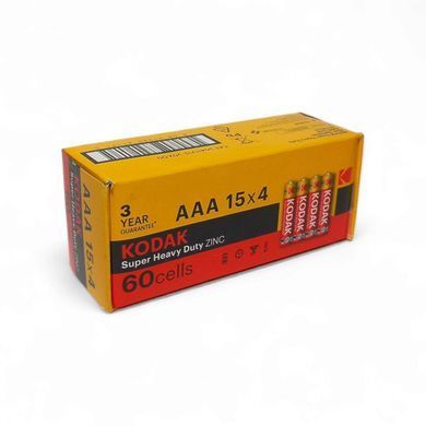 Батарейка Kodak Super Heavy Duty AAA/R3 60шт/уп (KDK-R03) [619639]