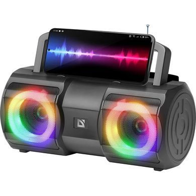 Акустична система Defender 1.0 Beatbox 20Вт, Light/BT/MIC/FM/USB/TF (65420) [405135]