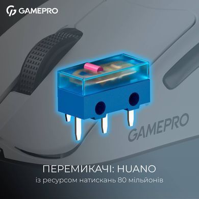 Миша бездротова GamePro Asgard Surt White (GM017W) [612278]