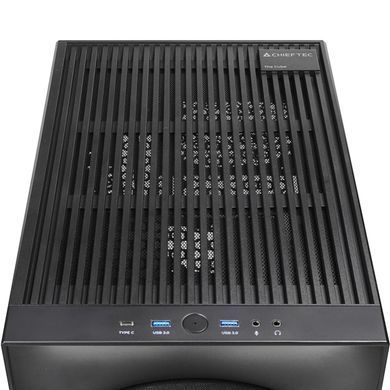 Корпус Chieftec THE CUBE, без БЖ, fan 20cm, mATX, Black (CI-03B-OP) [404619]
