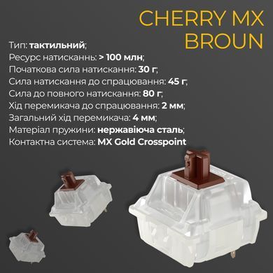 Клавіатура Ducky One 3 Cherry MX Brown UA USB Matcha Cream (DKON2108-BUAPXМAEGGC1) [614125]