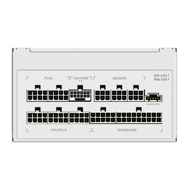 Блок живлення GAMEMAX (RGB1050 PRO WH (ATX3.1PCIe5.1)) [303199]