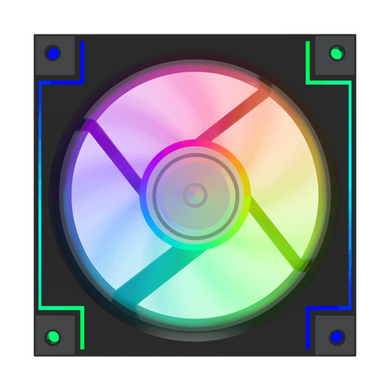 Кулер для корпуса GAMEMAX (RD300 BK) [303458]