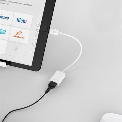 Перехідник SkyDolphin OT03 OTG USB - micro USB (F/M) White (ADPT-00019) [615678]