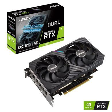 Відеокарта ASUS GeForce RTX 3060 12GB GDDR6 DUAL OC V2 DUAL-RTX3060-O12G-V2 (90YV0GB2-M0NA10) [102513]