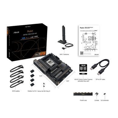Материнcька плата ASUS PROART X870E-CREATOR WIFI sAM5 X870E 4xDDR5 M.2 HDMI Wi-Fi BT ATX (90MB1IG0-M0EAY0) [109147]