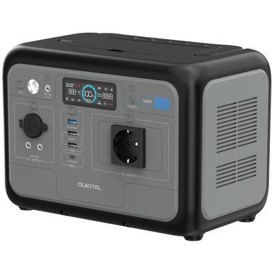 Зарядна станція Oukitel 800Вт (512Вт/г) LiFePo4 UPS, MPPT, PD100 Вт (Р800) [404982]
