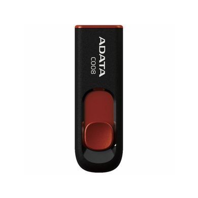Флеш-накопичувач ADATA USB 2.0 C008 16Gb Black/Red (AC008-16G-RKD) [805265]