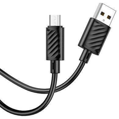 Кабель HOCO X88 Gratified charging data cable for Micro Black (6931474783325) [802385]