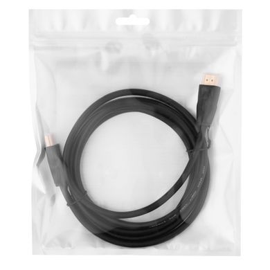 Кабель HDMI (M/M) 2Е 2м, 2.0, Slim High Speed Aluminum, чорний (2EW-1082-2M) [108580]