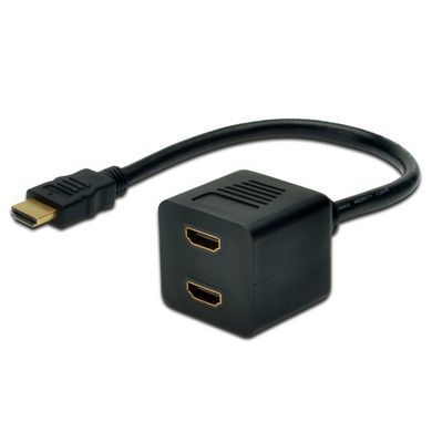 Адаптер DIGITUS HDMI > 2xHDMI (M/F), Full HD (AK-330400-002-S) [108457]