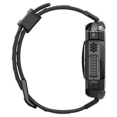Чохол та ремінець 2в1 Spigen для Apple Watch Ultra 49mm, Rugged Armor Pro, Black (ACS05460) [108713]