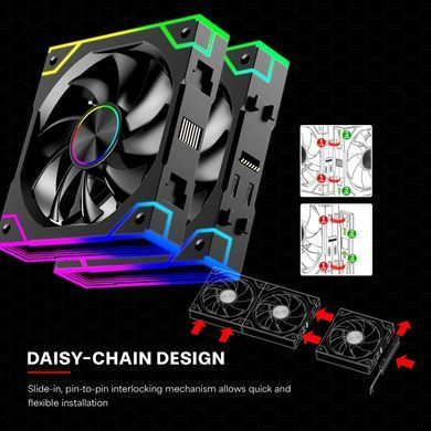 Вентилятор для корпуса 120mm*3 Xilence GAMING XPF360.ARGB PWM (XF072) [404891]