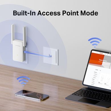 Розширювач покриття WiFi MERCUSYS AX3000, 1хGE LAN (ME80X) [110074]