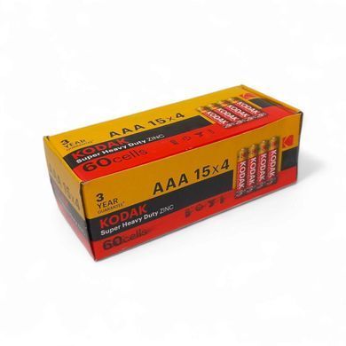 Батарейка Kodak Super Heavy Duty AAA/R3 60шт/уп (KDK-R03) [619639]