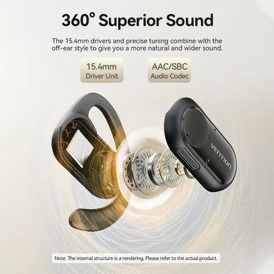 Навушники TWS Vention OpenBeat O11 Black (NBPB0) [401963]