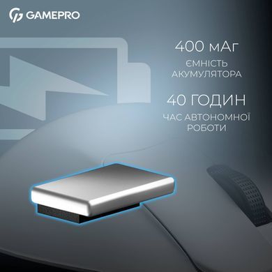 Миша бездротова GamePro Asgard Surt White (GM017W) [612278]