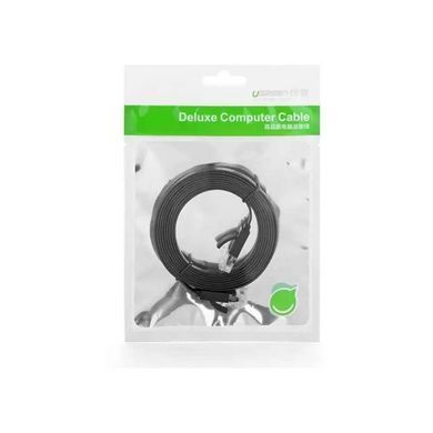 Мережевий кабель UGREEN Cat 6 U/UTP Lan Flat Cable 3m (Black) (UGR-50175) [803224]