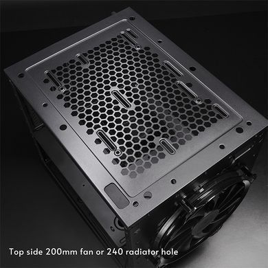 Корпус Chieftec THE CUBE, без БЖ, fan 20cm, mATX, Black (CI-03B-OP) [404619]