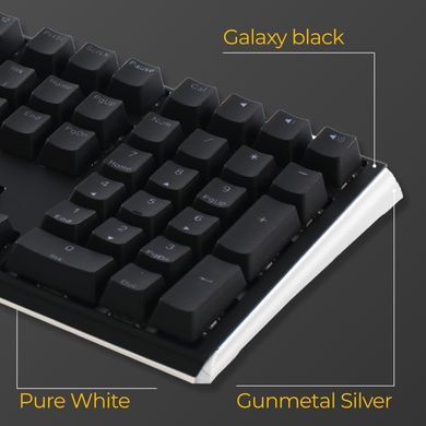 Клавіатура Ducky One 3 Cherry MX Red RGB UA USB Black (DKON2108ST-RUAPXCLAWSC1) [606070]