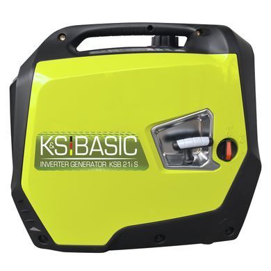 Генератор бензиновий інверторний Konner&Sohnen KSB 21i S, 230В, 2.0кВт, ручний стартер, 21кг (KSB21IS) [105928]
