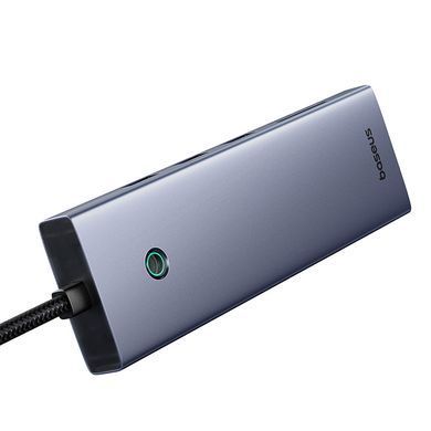 USB-хаб Baseus UltraJoy Series 10-Port HUB Docking Station Space Grey（Type-C to HDMI4K@60Hz*1+VGA*1+USB 3.0*3+PD*1+RJ45*1+SD/TF*1+3.5mm*1） (B0005280C811-00) [806516]