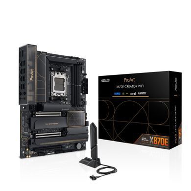 Материнcька плата ASUS PROART X870E-CREATOR WIFI sAM5 X870E 4xDDR5 M.2 HDMI Wi-Fi BT ATX (90MB1IG0-M0EAY0) [109147]