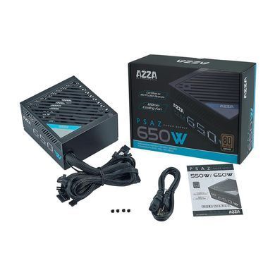 Блок живлення ATX 650W PSAZ-650B AZZA (PSAZ-650W) [501593]