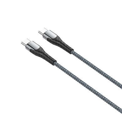 Кабель ColorWay USB Type-C - USB Type-C (M/M), PD Fast Charging, 3 А, 65W, 2 м, Grey (CW-CBPDCC039-GR) [603823]