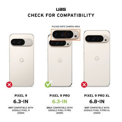 Чохол UAG для Google Pixel 9 Pro, Plyo Pro Magnetic, Ice/Silver (614458114333) [108267]